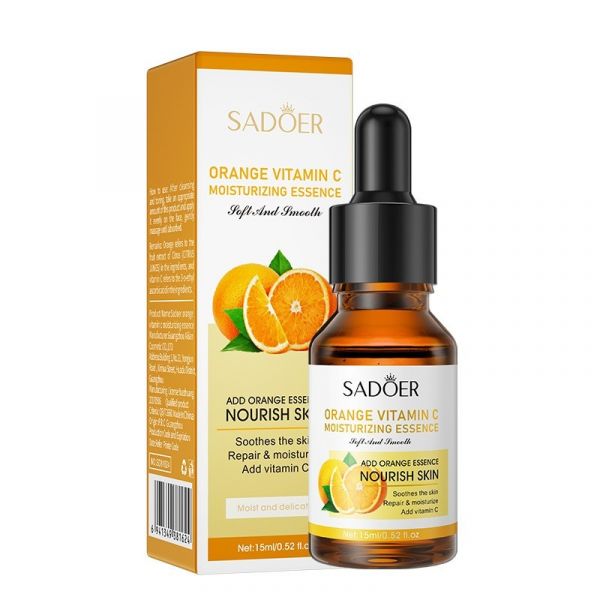 SADOER Hydrating facial serum with vitamin C, skin rejuvenation and radiance, 15 ml